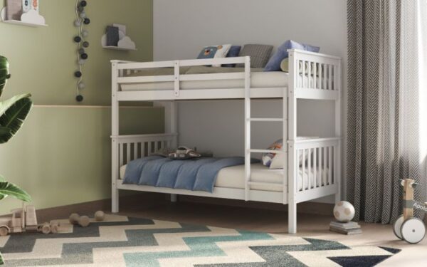 Shaker bunkbed in white finish